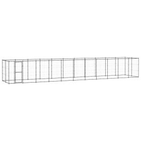 Outdoor Dog Kennel Steel 286.5 ftÂ²