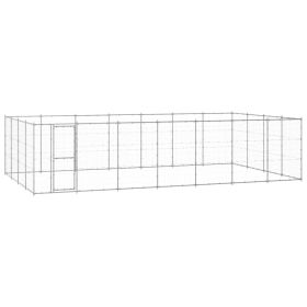 Outdoor Dog Kennel Galvanized Steel 364.7 ftÂ²