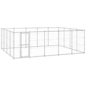 Outdoor Dog Kennel Galvanized Steel 260.5 ftÂ²