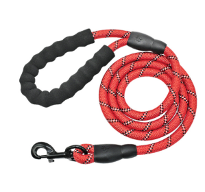 Reflective Dog Leash Nylon Pet Dog Leash Rope For Small Medium Large Dogs Walking Training Pet Suppiles (Color: Red)